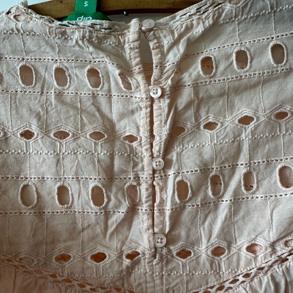 Dip Embroidered Crop Top Coastal Cottagecore Women’s Size Small - Picture 5 of 9